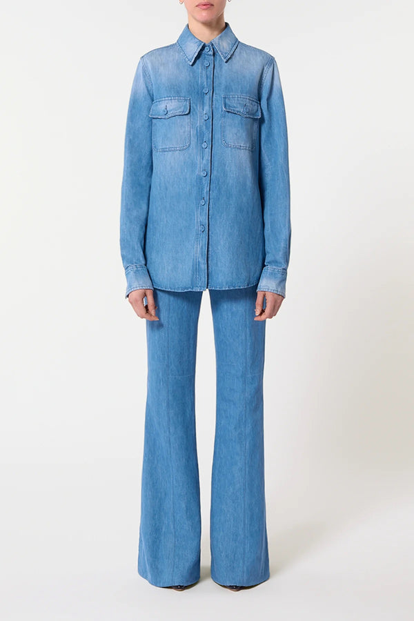 Recycled Cotton & Linen Denim John Austin Shirt