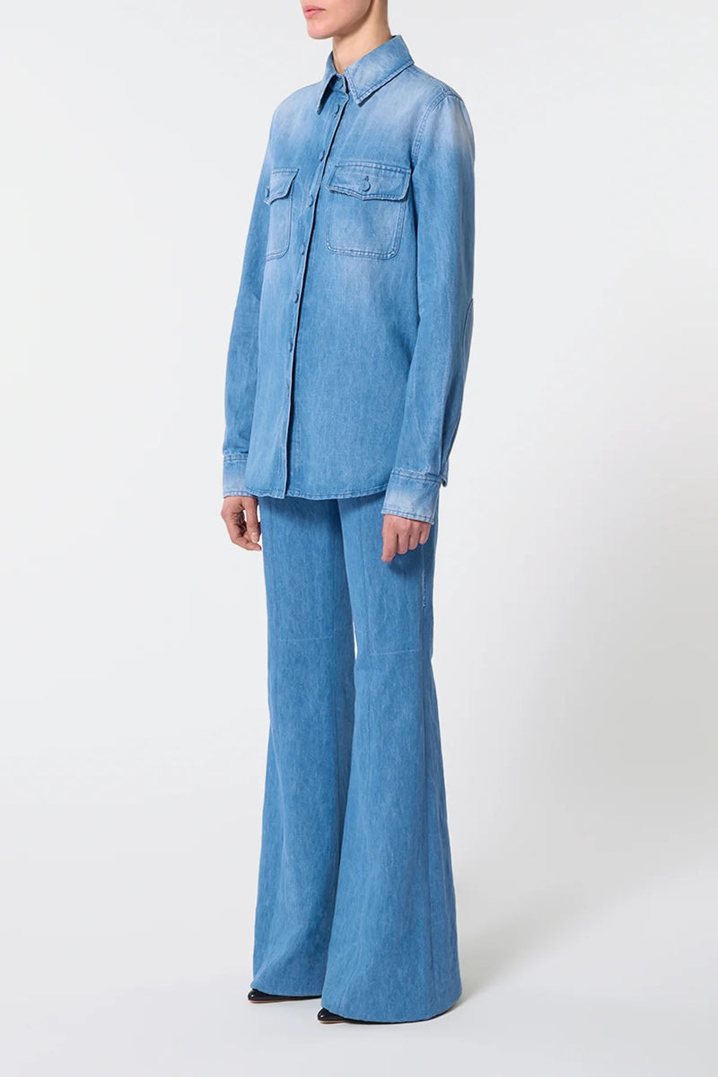 Recycled Cotton & Linen Denim John Austin Shirt