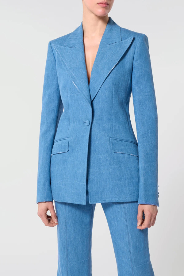 Recycled Cotton & Linen Denim Leiva Blazer