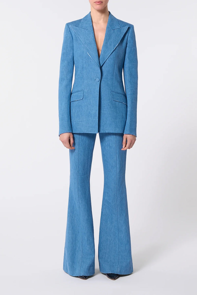 Recycled Cotton & Linen Denim Leiva Blazer