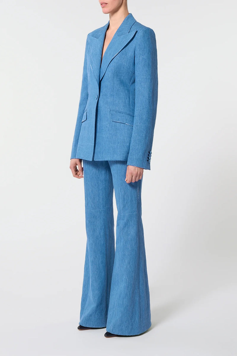 Recycled Cotton & Linen Denim Leiva Blazer