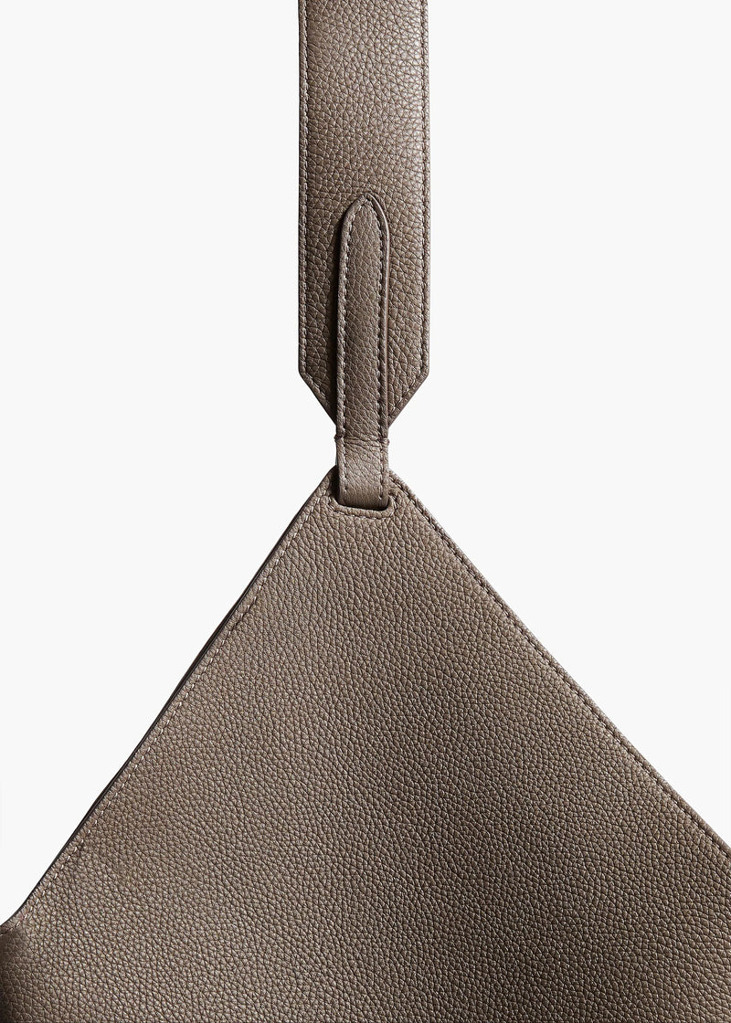 Small Leather Lotus Tote