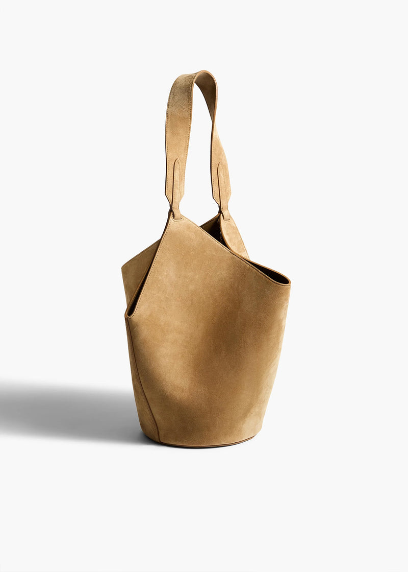 Small Suede Lotus Tote