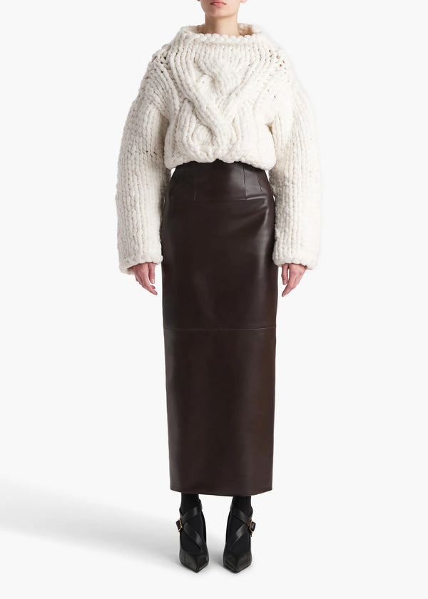 Loxley Leather Pencil Skirt