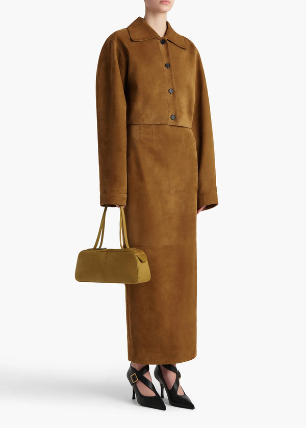 Loxley Suede Pencil Skirt