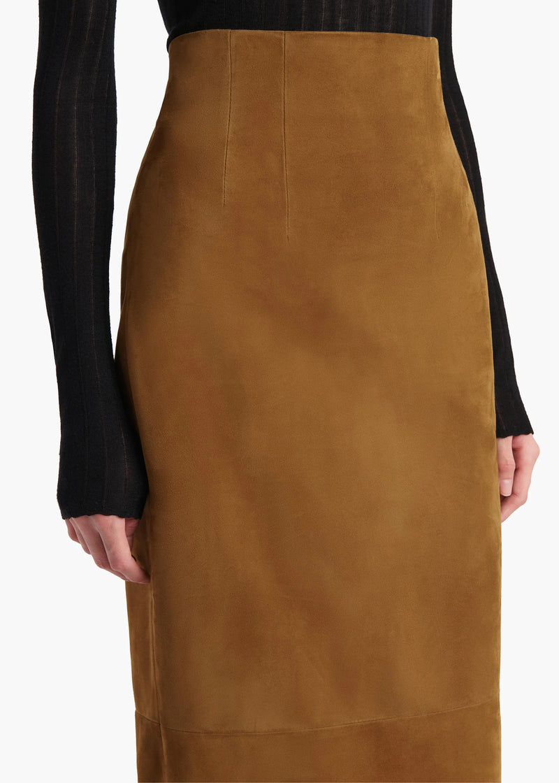 Loxley Suede Pencil Skirt