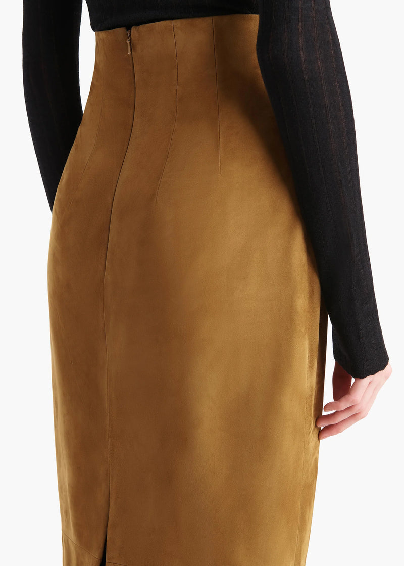 Loxley Suede Pencil Skirt