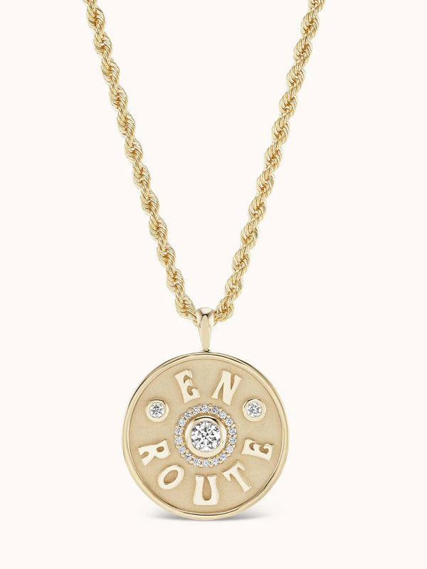 Large En Route Charm White Diamond