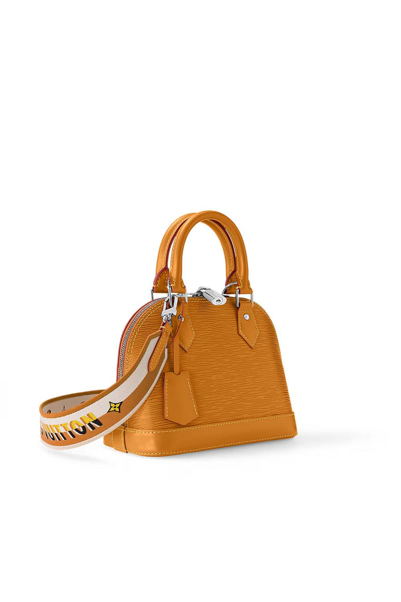 Epi Leather Alma BB Bag with Scarf