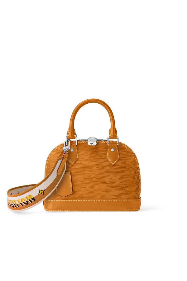 Epi Leather Alma BB Bag with Scarf