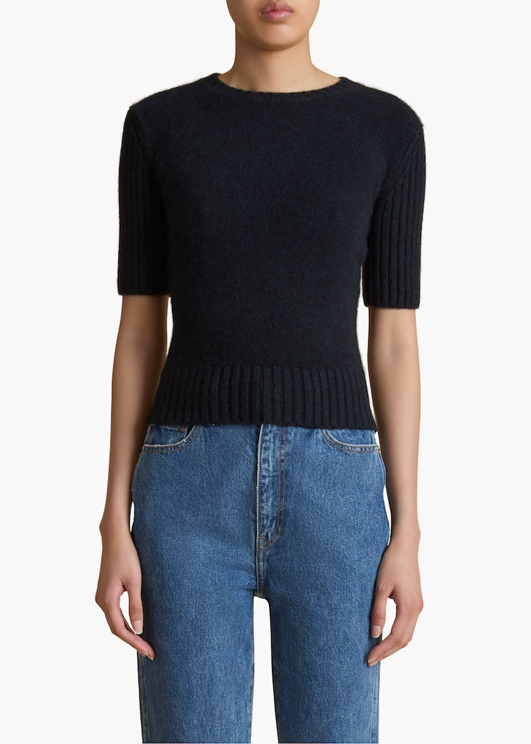 Mia Ribbed Cashmere Sweater Top