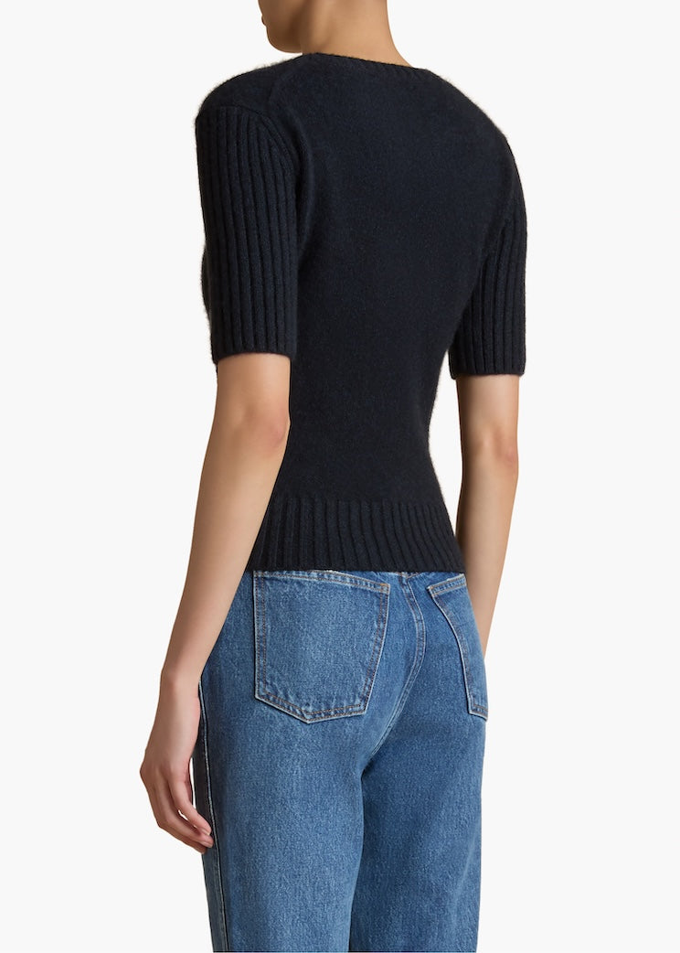 Mia Ribbed Cashmere Sweater Top