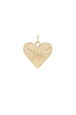 Large Pour Toujours Heart Charm