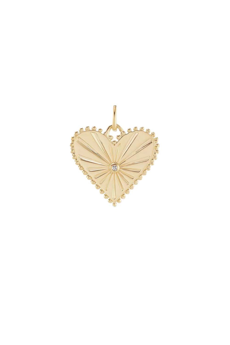 Large Pour Toujours Heart Charm