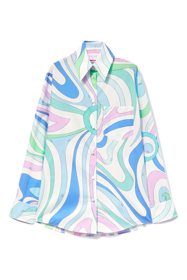 Marmo-Print Cotton Shirt