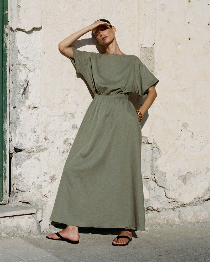 tee midi dress Relaxed Tee Midi Dress – Belinda International