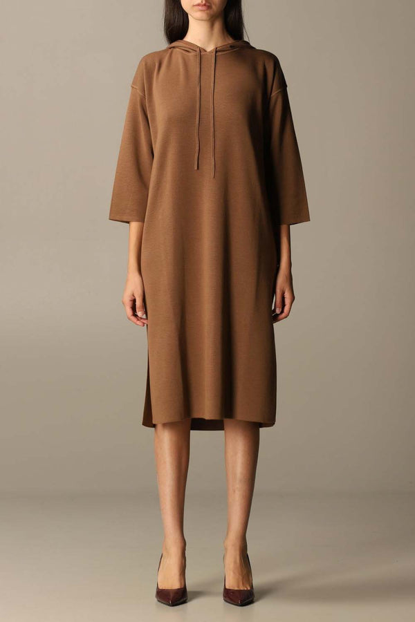 Lerici Hooded Wool Dress