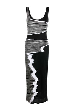 Intarsia Space Dye Long Dress