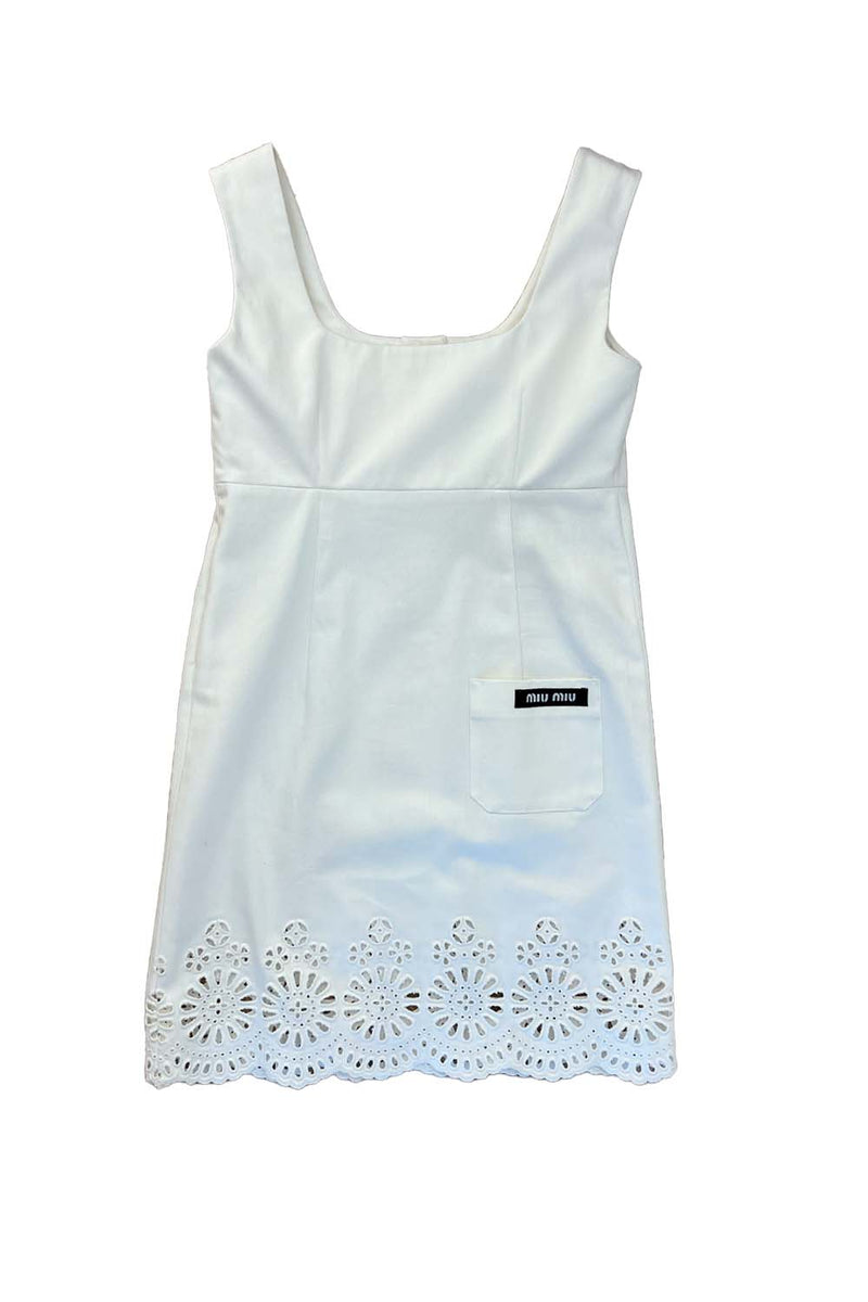 Crystal Button Mini Dress