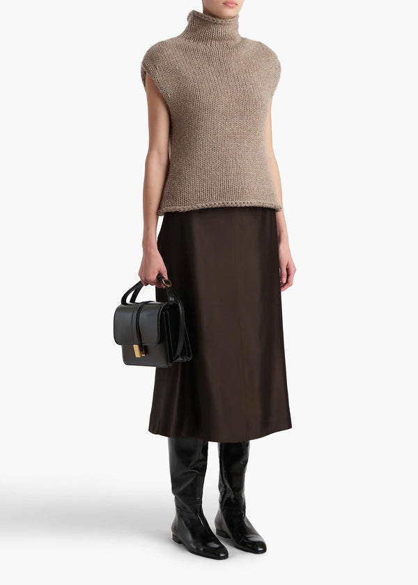 Nania Silk-blend Midi Skirt