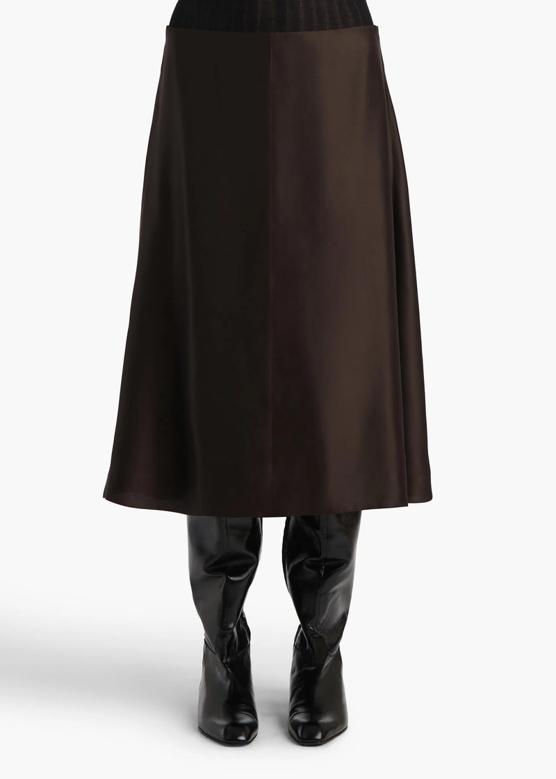Nania Silk-blend Midi Skirt