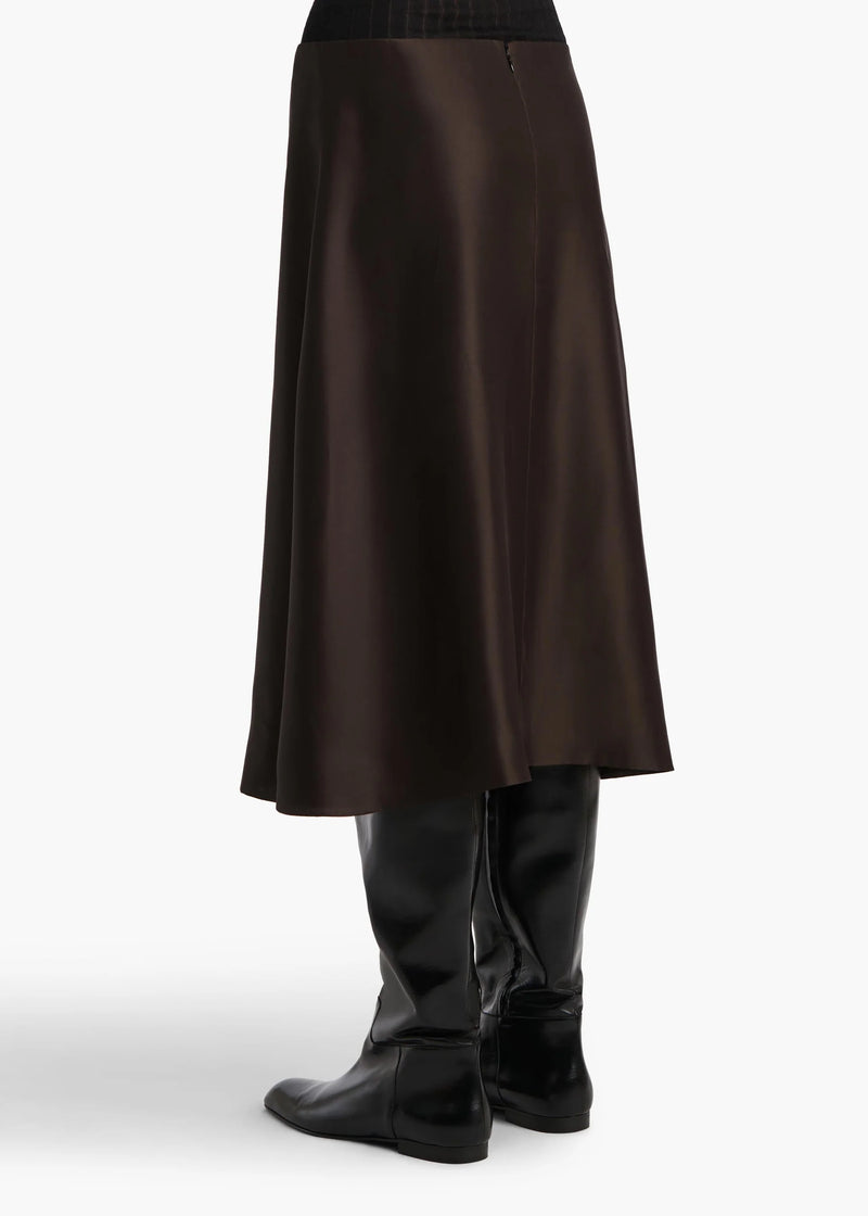 Nania Silk-blend Midi Skirt
