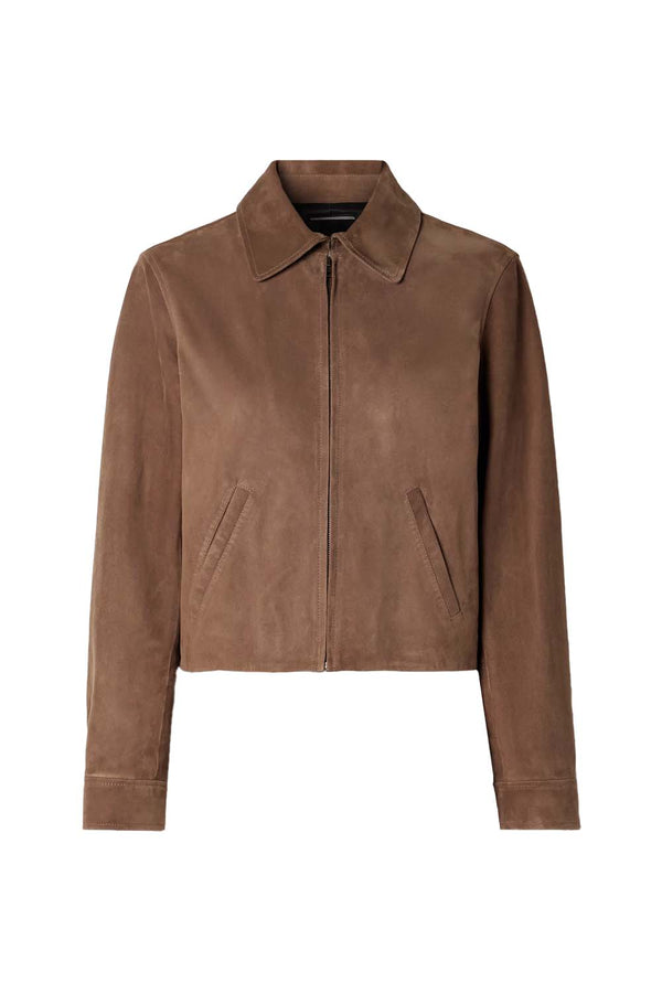 Beauvais Cropped Suede Jacket