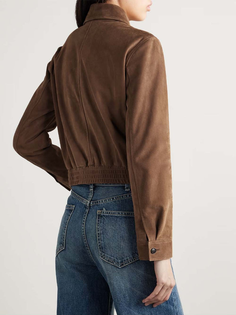 Beauvais Cropped Suede Jacket