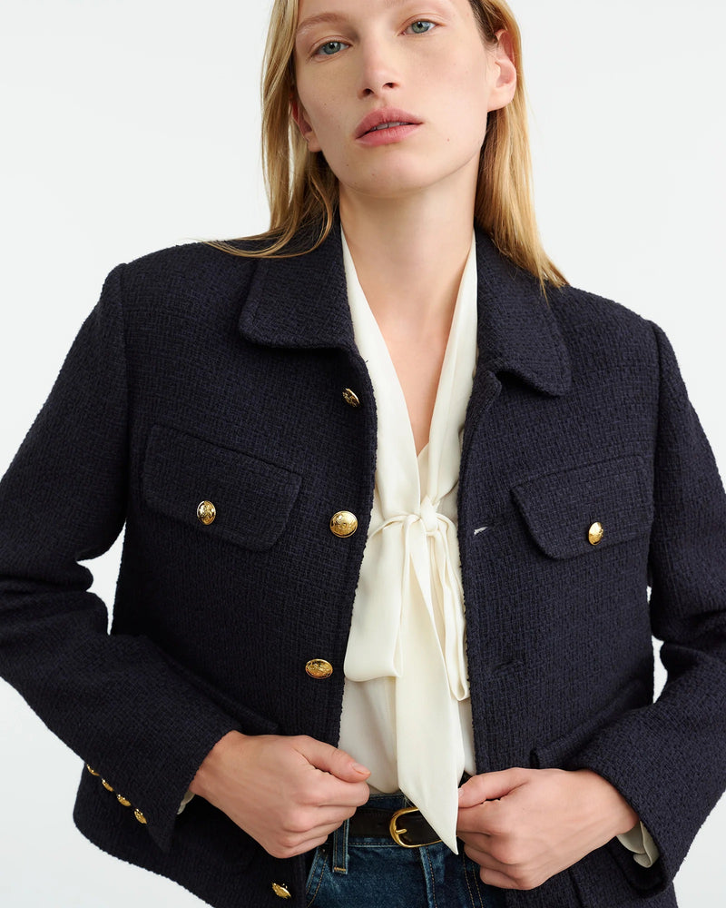 Paola Cotton-Blend Tweed Jacket