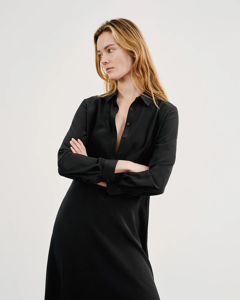 Eve Silk Shirt Dress