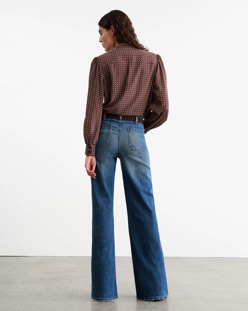 Carina Pussy Bow Silk Blouse