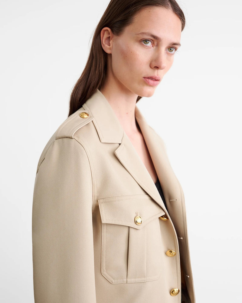 Lise Cropped Military Jacket