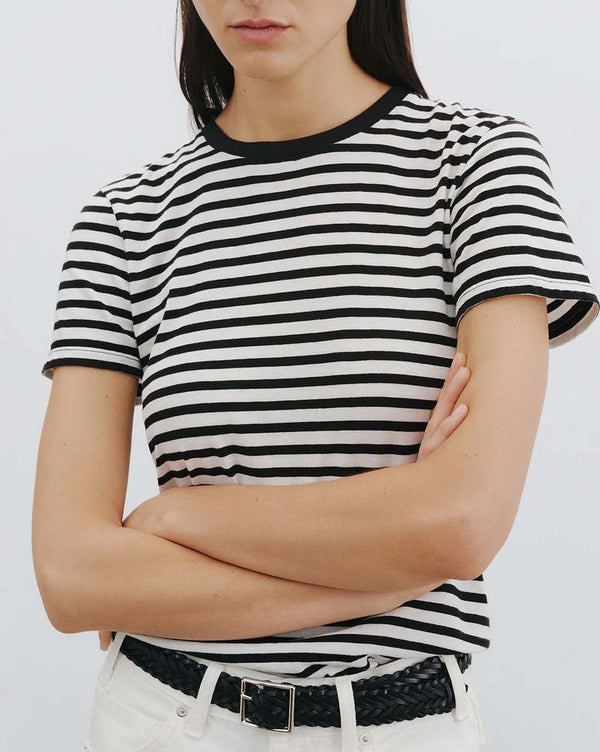 Lana Japanese Cotton Jersey Stripe T-shirt