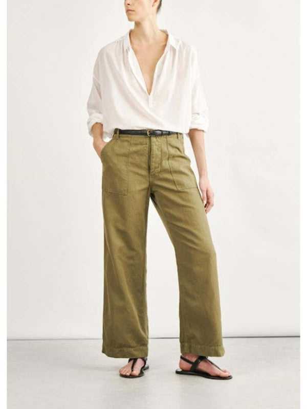 Leon Wide Leg Cotton Pant