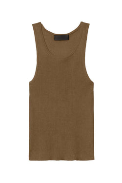 Lotte Ribbed Silk Tank