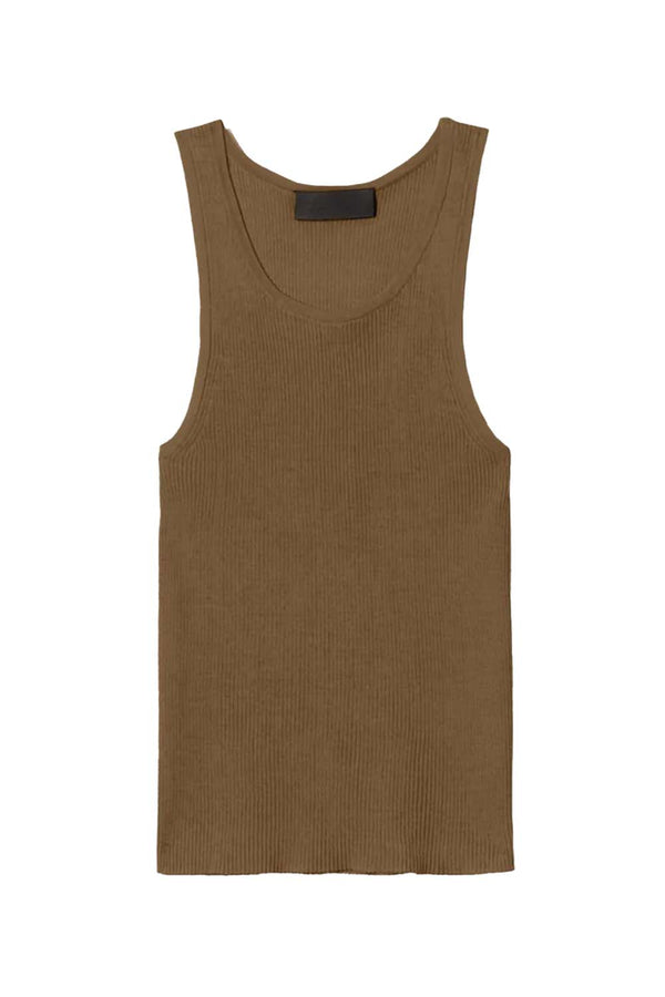 Lotte Ribbed Silk Tank
