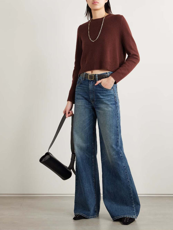 Venus Cropped Cashmere Sweater
