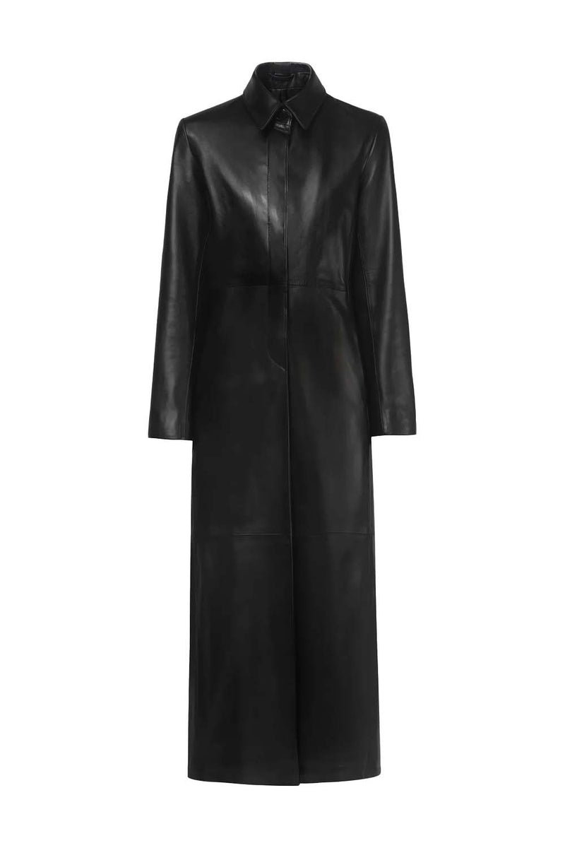 Gotham Sleek Leather Coat