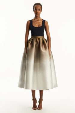 Degrade Jacquard Ombre Full Skirt