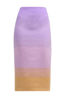 Ombre Wool Pencil Skirt