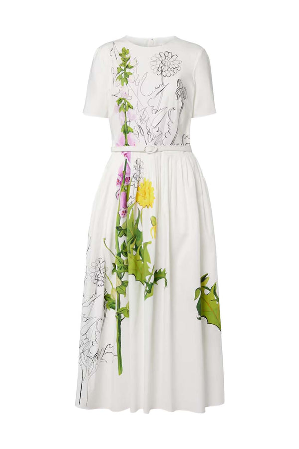 sachin and babi light blue dress Oscar de la Renta Tweed Textured Sleeveless Fringed Mini Dress