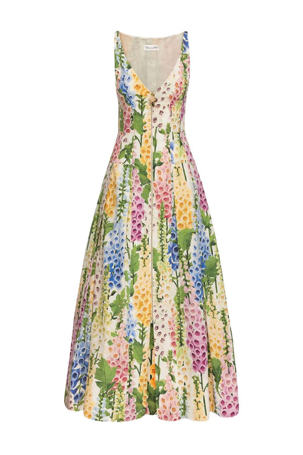 Foxglove Cotton Poplin Dress