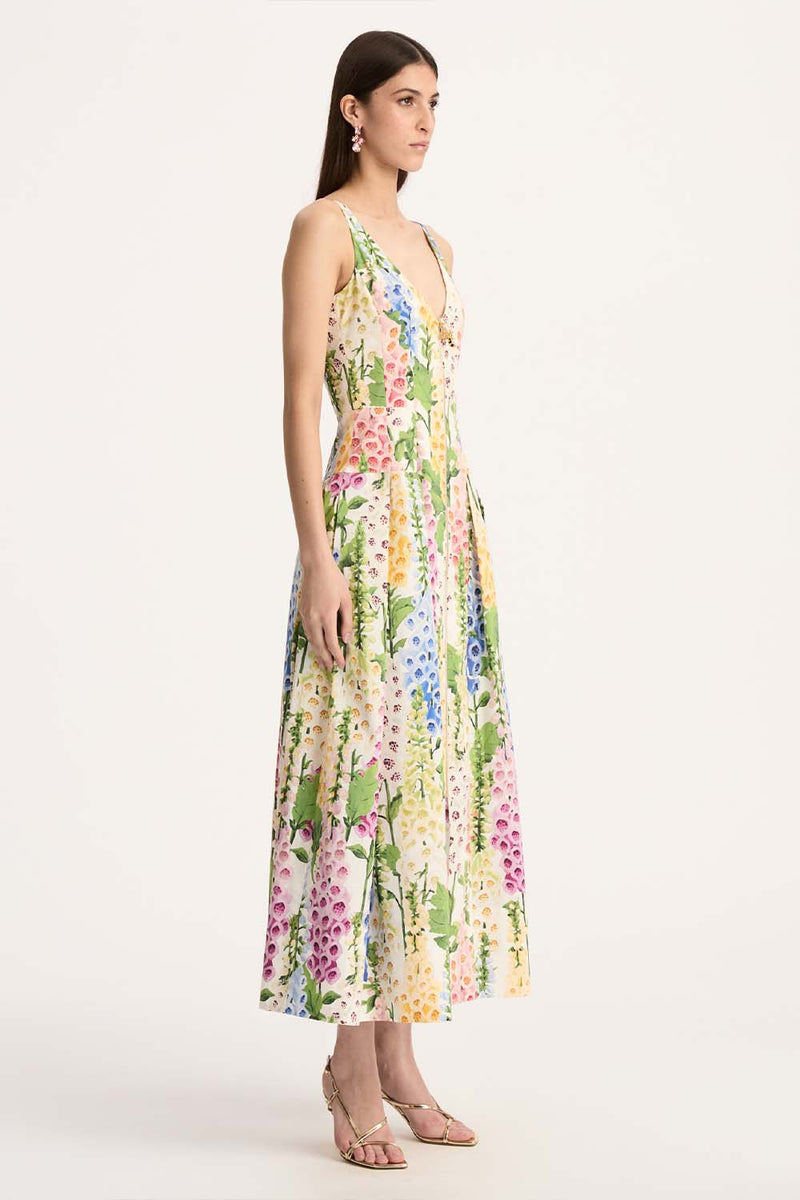 Foxglove Cotton Poplin Dress