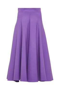 Stretch Wool Full Skirt