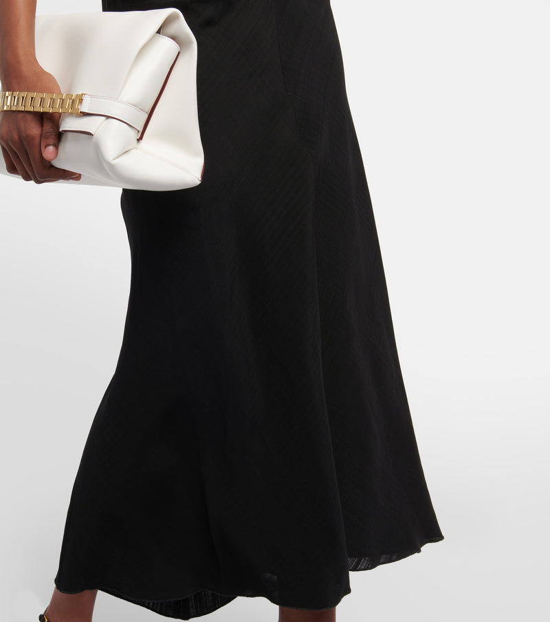 Gathered Waist Midi Dress