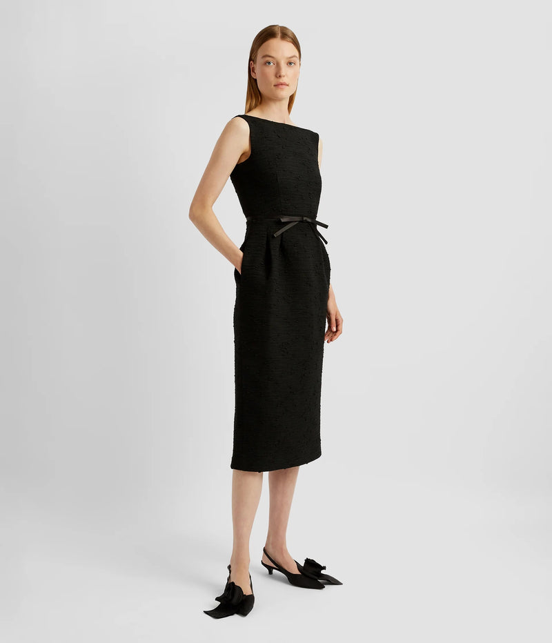 Tweed Midi Pencil Dress
