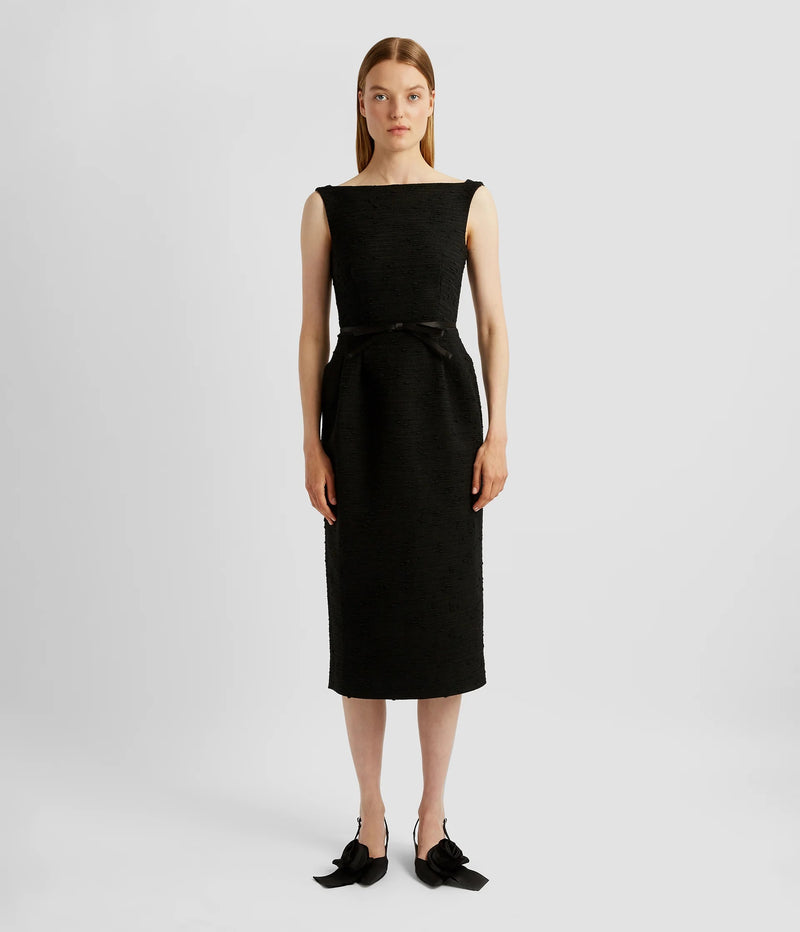 Tweed Midi Pencil Dress