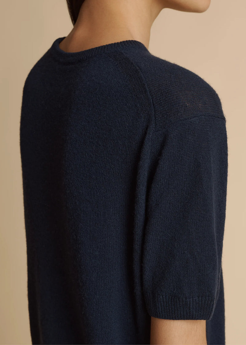 Pierre Short Sleeve Cashmere Knit Top