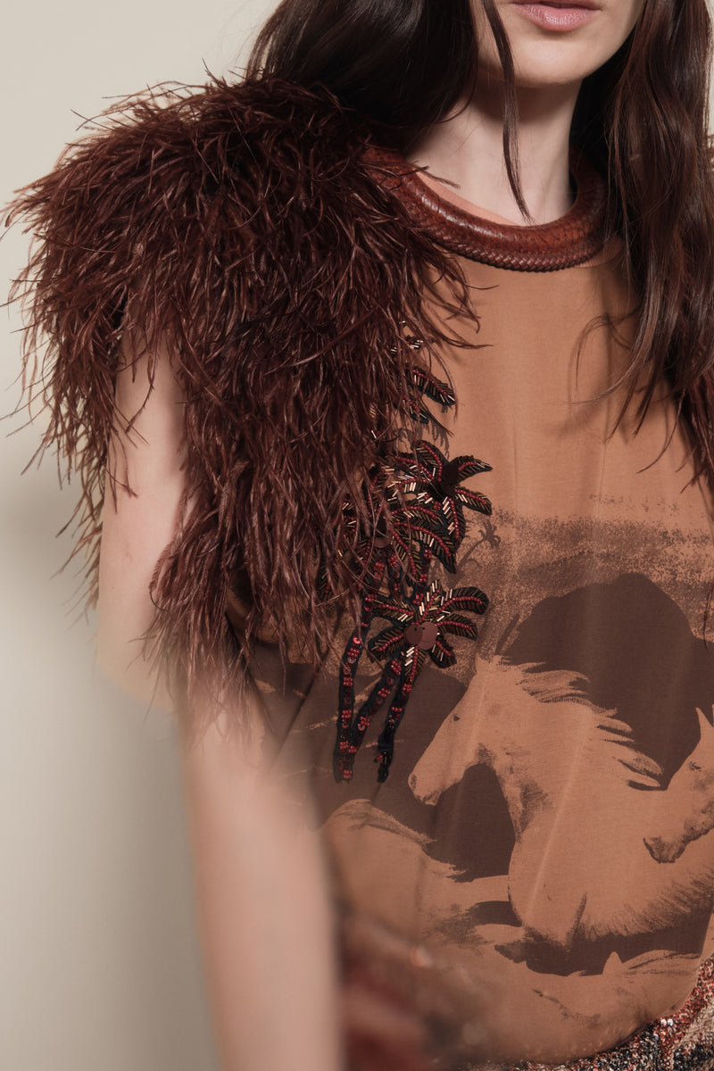 Brave Printed Top