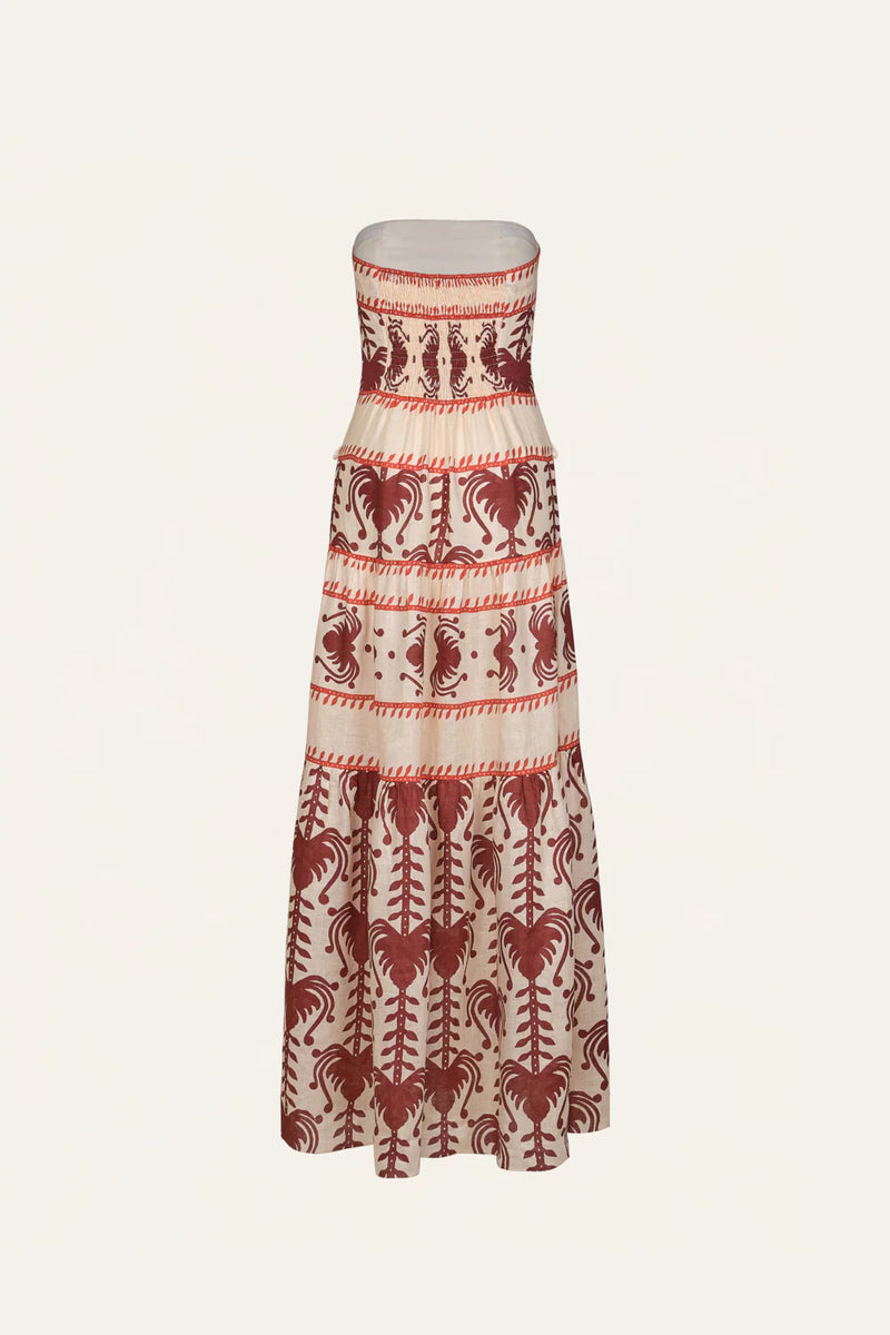 Another Chance Linen Strapless Dress